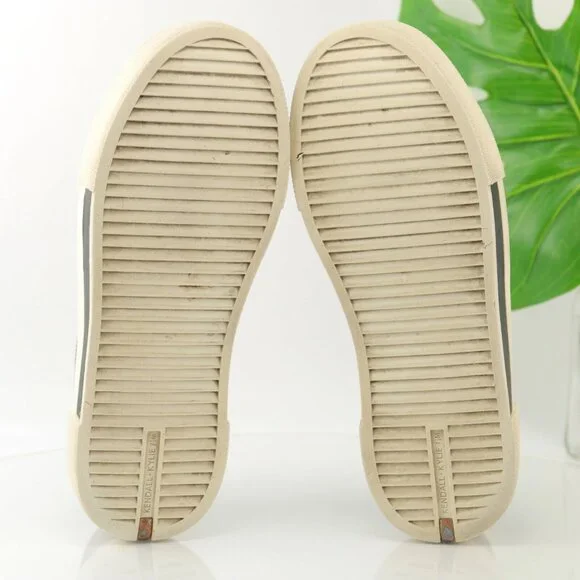 Kendall Kylie Tyler Womens Platform Sneaker Size 7.5 Black Leather Shoe Lace Up - Picture 10 of 12